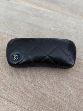 Black Chanel Glasses Case